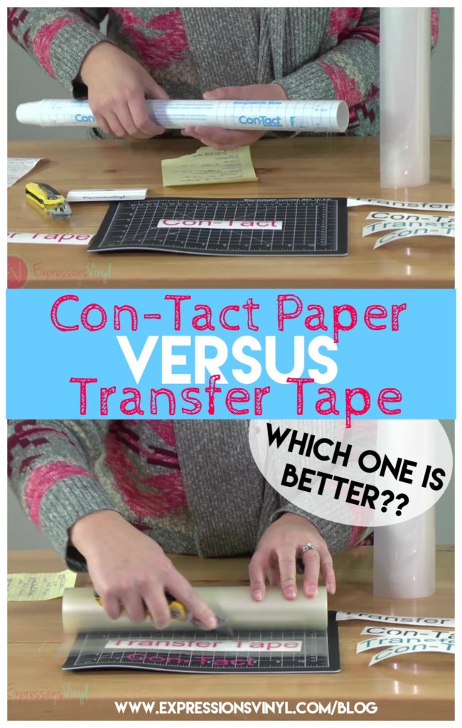 First Time's A Charm: Transfer Tape vs Contact Paper - Expressions Vinyl